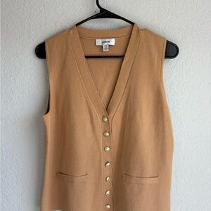 Jason Wu Tan Knit V-Neck Vest